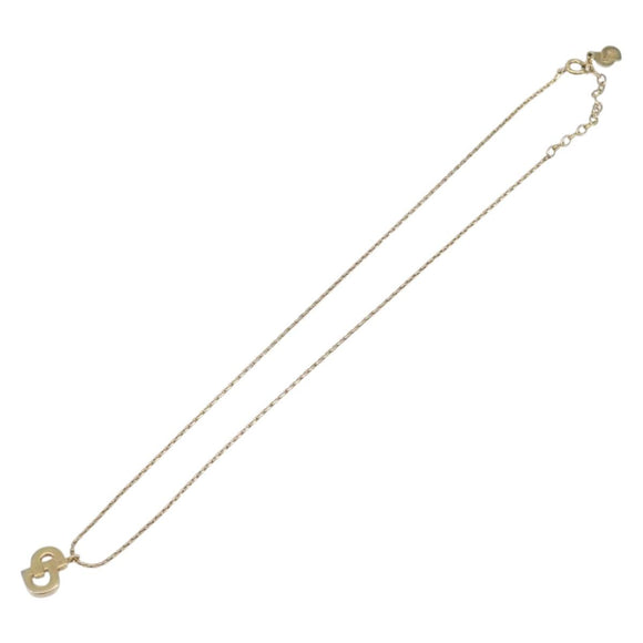 Christian Dior Necklace Metal Gold Tone Auth ka7097