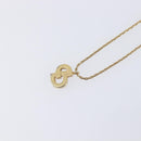 Christian Dior Necklace Metal Gold Tone Auth ka7097-3