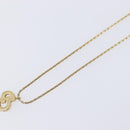 Christian Dior Necklace Metal Gold Tone Auth ka7097-4