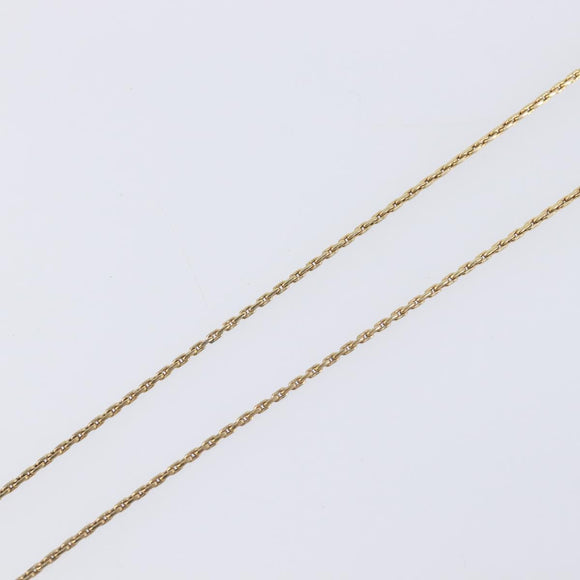 Christian Dior Necklace Metal Gold Tone Auth ka7097