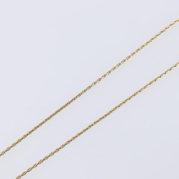 Christian Dior Necklace Metal Gold Tone Auth ka7097