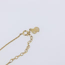 Christian Dior Necklace Metal Gold Tone Auth ka7097-8