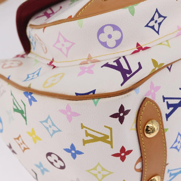 LOUIS VUITTON Monogram Multicolor Rita Bag 2way White M40125 LV Auth ka7100V