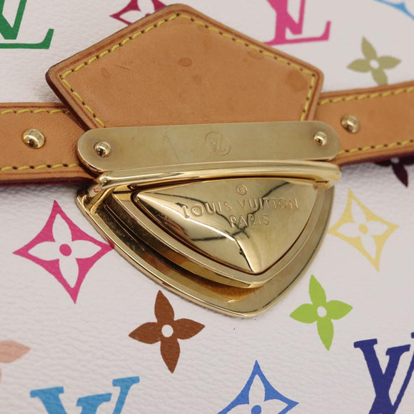 LOUIS VUITTON Monogram Multicolor Rita Bag 2way White M40125 LV Auth ka7100V