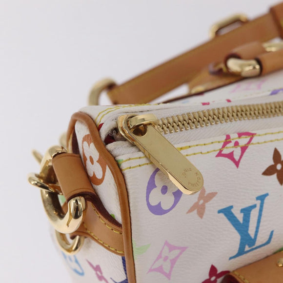 LOUIS VUITTON Monogram Multicolor Rita Bag 2way White M40125 LV Auth ka7100V