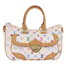 LOUIS VUITTON Monogram Multicolor Rita Bag 2way White M40125 LV Auth ka7100V-2