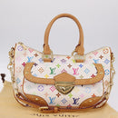 LOUIS VUITTON Monogram Multicolor Rita Bag 2way White M40125 LV Auth ka7100V-30