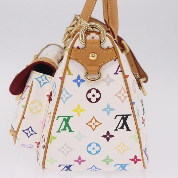 LOUIS VUITTON Monogram Multicolor Rita Bag 2way White M40125 LV Auth ka7100V