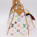 LOUIS VUITTON Monogram Multicolor Rita Bag 2way White M40125 LV Auth ka7100V-5