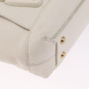 Bottega Veneta MAXI INTRECCIATO Arco Mini Hand Bag Leather White Auth ka7101A-12
