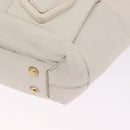 Bottega Veneta MAXI INTRECCIATO Arco Mini Hand Bag Leather White Auth ka7101A-13