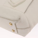 Bottega Veneta MAXI INTRECCIATO Arco Mini Hand Bag Leather White Auth ka7101A-15