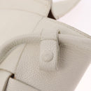 Bottega Veneta MAXI INTRECCIATO Arco Mini Hand Bag Leather White Auth ka7101A-16