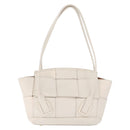 Bottega Veneta MAXI INTRECCIATO Arco Mini Hand Bag Leather White Auth ka7101A-2