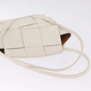 Bottega Veneta MAXI INTRECCIATO Arco Mini Hand Bag Leather White Auth ka7101A-9