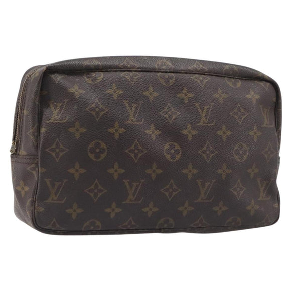 LOUIS VUITTON Monogram Trousse Toilette 28 Clutch Bag M47522 LV Auth ka7103