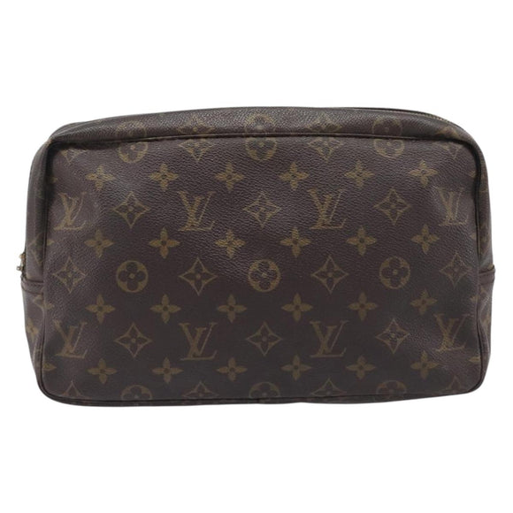 LOUIS VUITTON Monogram Trousse Toilette 28 Clutch Bag M47522 LV Auth ka7103