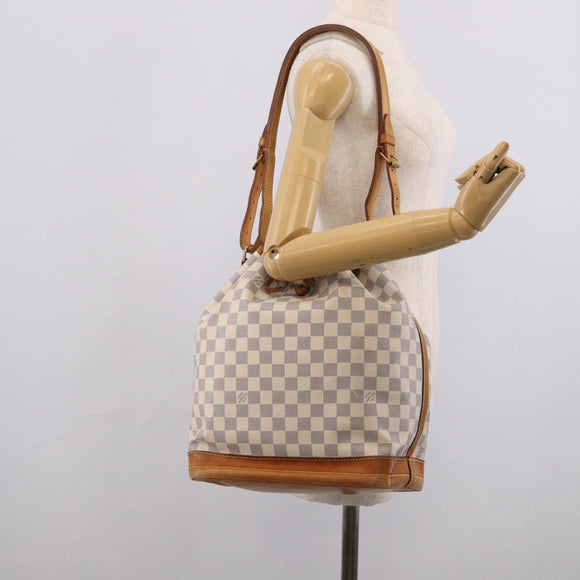 LOUIS VUITTON Damier Azur Noe Shoulder Bag N42222 LV Auth ka7105A