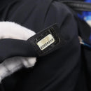 CHANEL Airline Backpack Nylon Blue Silver CC Auth ka7106V-27
