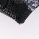 Miu Miu Shoulder Bag Sequin Black Silver Auth ka7107V-10