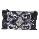 Miu Miu Shoulder Bag Sequin Black Silver Auth ka7107V-2