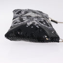 Miu Miu Shoulder Bag Sequin Black Silver Auth ka7107V-4