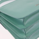 BVLGARI Serpenti Forever Top Handle Bag Patent Leather 2way Green Auth ka7108M-16
