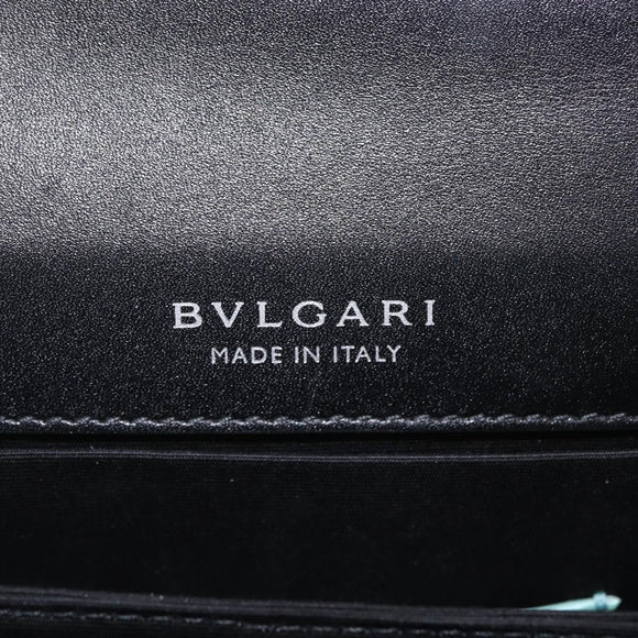BVLGARI Serpenti Forever Top Handle Bag Patent Leather 2way Green Auth ka7108M