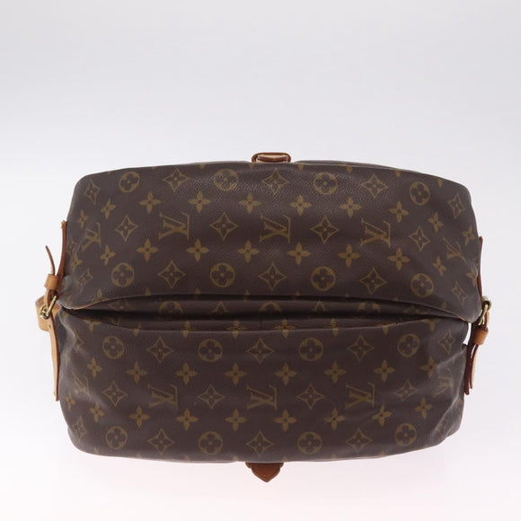 LOUIS VUITTON Monogram Saumur 35 Shoulder Bag M42254 LV Auth ka7109A
