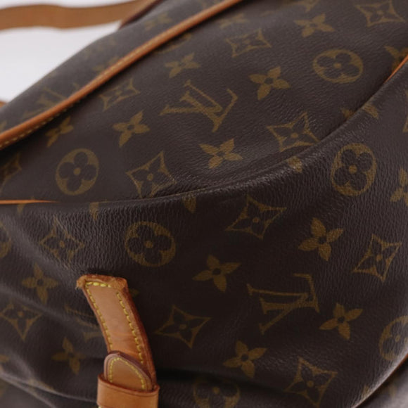LOUIS VUITTON Monogram Saumur 35 Shoulder Bag M42254 LV Auth ka7109A