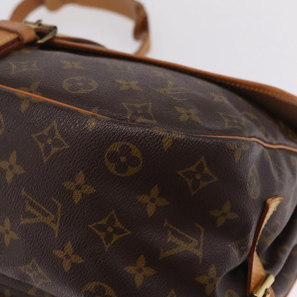 LOUIS VUITTON Monogram Saumur 35 Shoulder Bag M42254 LV Auth ka7109A