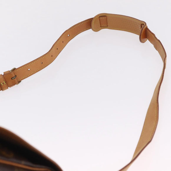 LOUIS VUITTON Monogram Saumur 35 Shoulder Bag M42254 LV Auth ka7109A