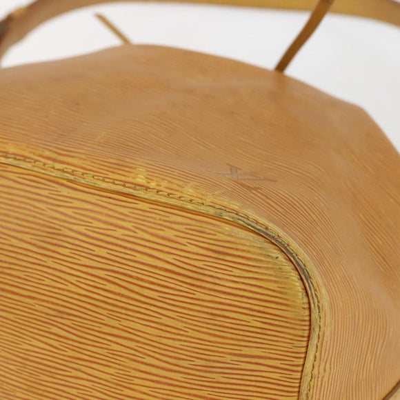 LOUIS VUITTON Epi Petit Noe Shoulder Bag Yellow M44109 LV Auth ka711