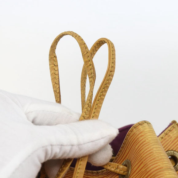 LOUIS VUITTON Epi Petit Noe Shoulder Bag Yellow M44109 LV Auth ka711