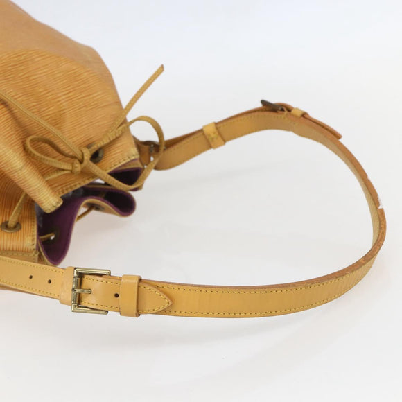 LOUIS VUITTON Epi Petit Noe Shoulder Bag Yellow M44109 LV Auth ka711