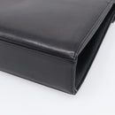 GIVENCHY Hand Bag Leather Black Gold Auth ka7111-12
