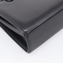 GIVENCHY Hand Bag Leather Black Gold Auth ka7111-13