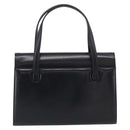 GIVENCHY Hand Bag Leather Black Gold Auth ka7111-3