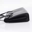 GIVENCHY Hand Bag Leather Black Gold Auth ka7111-4