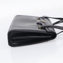 GIVENCHY Hand Bag Leather Black Gold Auth ka7111-5