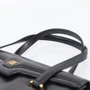 GIVENCHY Hand Bag Leather Black Gold Auth ka7111-8