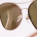 CHANEL Sunglasses Plastic Pink Gold CC Auth ka7113-11