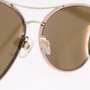 CHANEL Sunglasses Plastic Pink Gold CC Auth ka7113-12