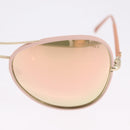 CHANEL Sunglasses Plastic Pink Gold CC Auth ka7113-5