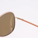 CHANEL Sunglasses Plastic Pink Gold CC Auth ka7113-9