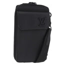 LOUIS VUITTON Aerogram Phone Pouch Shoulder Bag Leather M57089 LV Auth ka7116V-1