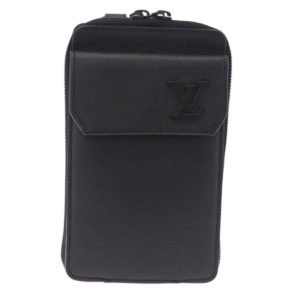 LOUIS VUITTON Aerogram Phone Pouch Shoulder Bag Leather M57089 LV Auth ka7116V