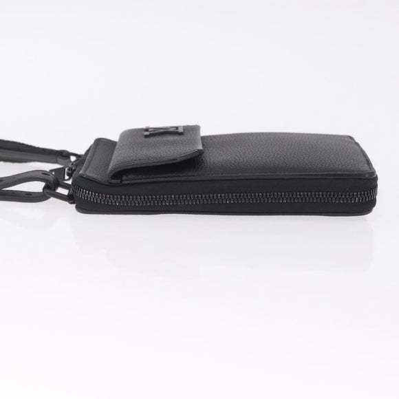 LOUIS VUITTON Aerogram Phone Pouch Shoulder Bag Leather M57089 LV Auth ka7116V