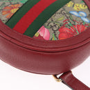 GUCCI GG Supreme Ophidia Web Sherry Line Backpack PVC Beige 598661 Auth ka7119M-12