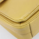 PRADA Hand Bag Safiano Leather 2way Yellow Gold Auth ka7120-15